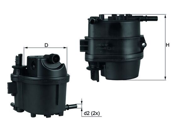 KNECHT Brændstof-filter kl779 med filtervarme diameter_mm_200|Diameter [mm]|106 height_mm_209|Højde [mm]|124,1 inlet__mm_916|Indgangs-Ø [mm]|10 outl