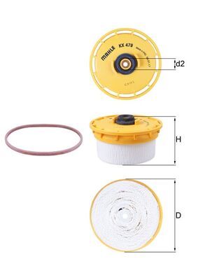 KNECHT Brændstof-filter kx479d Filterindsats diameter_mm_200|Diameter [mm]|98 height_mm_209|Højde [mm]|45 inner_diameter_2_mm_996|Indvendig diamet