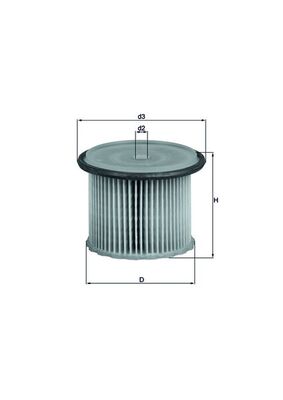 MAHLE Brændstof-filter kx631 Filterindsats diameter_mm_200|Diameter [mm]|69,5 height_mm_209|Højde [mm]|62 inner_diameter_2_mm_996|Indvendig diameter