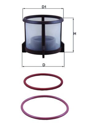 MAHLE Brændstof-filter kx72d2 Filterindsats diameter_mm_200|Diameter [mm]|50 height_mm_209|Højde [mm]|41 inner_diameter_2_mm_996|Indvendig diamete