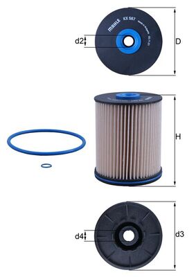 KNECHT Brændstof-filter kx567d Filterindsats diameter_mm_200|Diameter [mm]|91 height_mm_209|Højde [mm]|115 inner_diameter_2_mm_996|Indvendig diameter