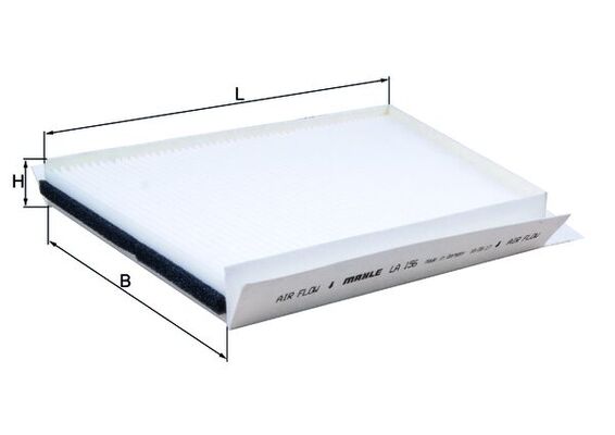 MAHLE Kabineluftfilter la156 for MERCEDES-BENZ