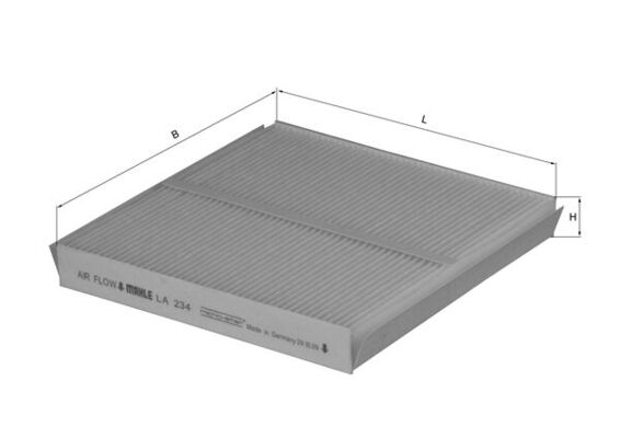 MAHLE Kabineluftfilter LA 234 for BMW