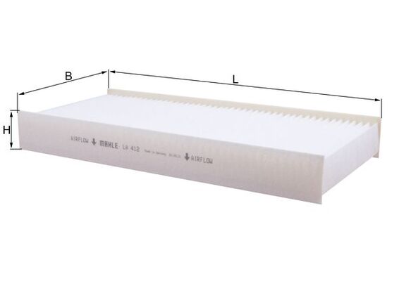 MAHLE Kabineluftfilter la412 for PEUGEOT