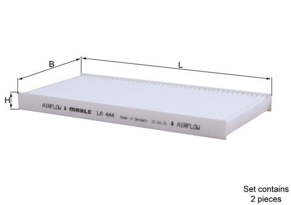 MAHLE Kabineluftfilter la444s for KIA HYUNDAI