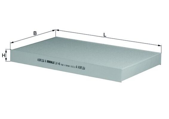 MAHLE Kabineluftfilter la46 for CUPRA