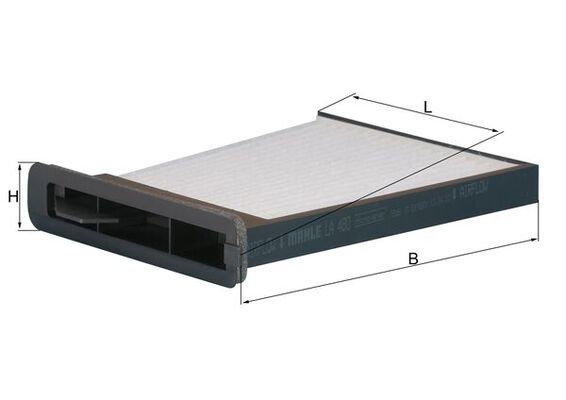 KNECHT Kabineluftfilter la480 for NISSAN