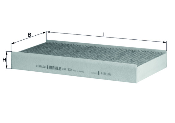 MAHLE Kabineluftfilter lak232 for PEUGEOT