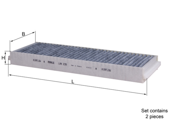MAHLE Kabineluftfilter LAK 239/S for CUPRA