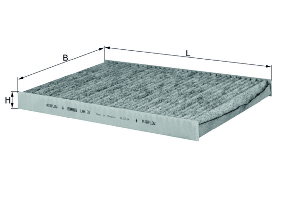 MAHLE Kabineluftfilter LAK 31 for CUPRA