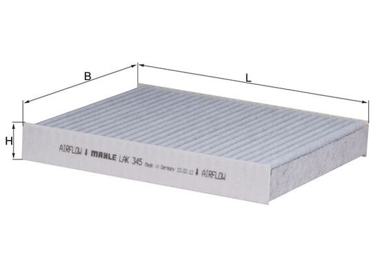 MAHLE Kabineluftfilter lak345 for SUBARU