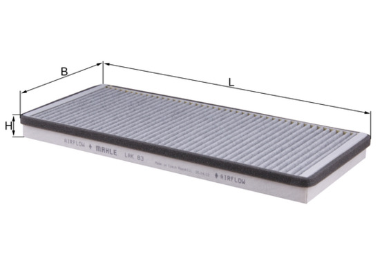 MAHLE Kabineluftfilter lak83 for MERCEDES-BENZ VW