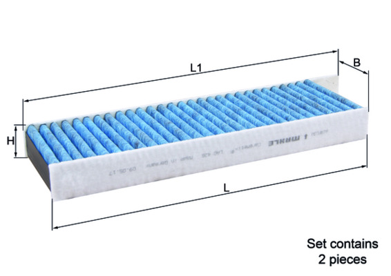 MAHLE Kabineluftfilter lao428s for VAUXHALL DS PEUGEOT TOYOTA