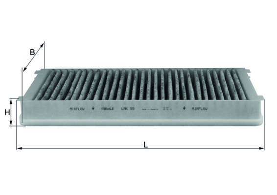 KNECHT Kabineluftfilter LAK 59 for PEUGEOT