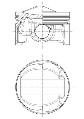 MAHLE Stempel 028pi00124000 til cylinder 1-3 for CUPRA