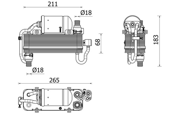 MAHLE Kondensor, klimaanlæg ac960000p for BMW BMW (BRILLIANCE)