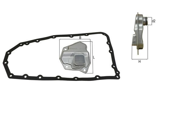 KNECHT Hydraulikfilter, automatisk gearkasse HX 269D for CHRYSLER MITSUBISHI