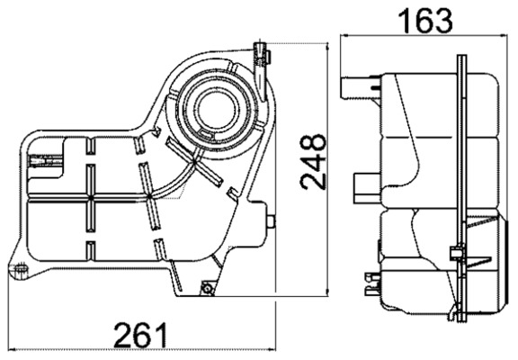 MAHLE Ekspansionsbeholder, kølevæske crt24000s for CUPRA