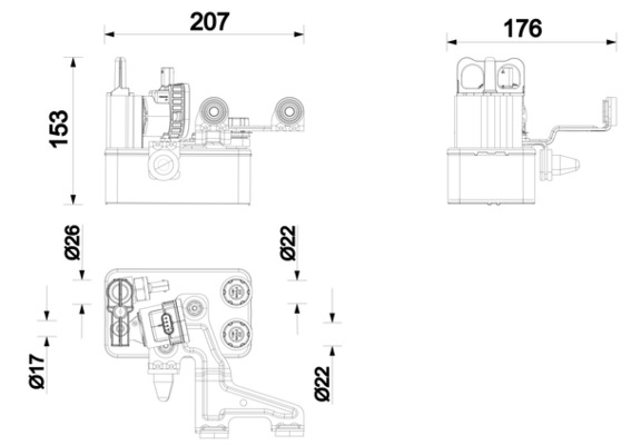MAHLE Chiller ach14000p for MERCEDES-BENZ