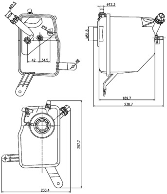 MAHLE Ekspansionsbeholder, kølevæske crt205000s for BMW