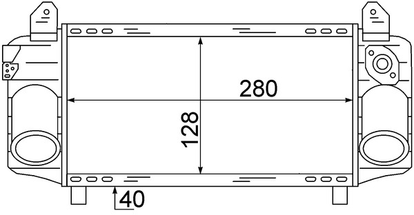 MAHLE Ladeluftkøler CI 72 000S for CUPRA AUDI