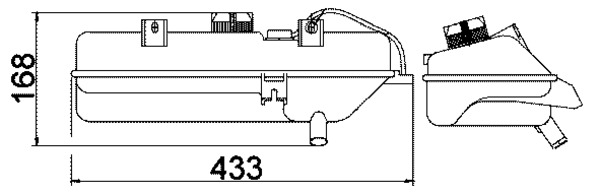 MAHLE Ekspansionsbeholder, kølevæske crt16000s for PEUGEOT