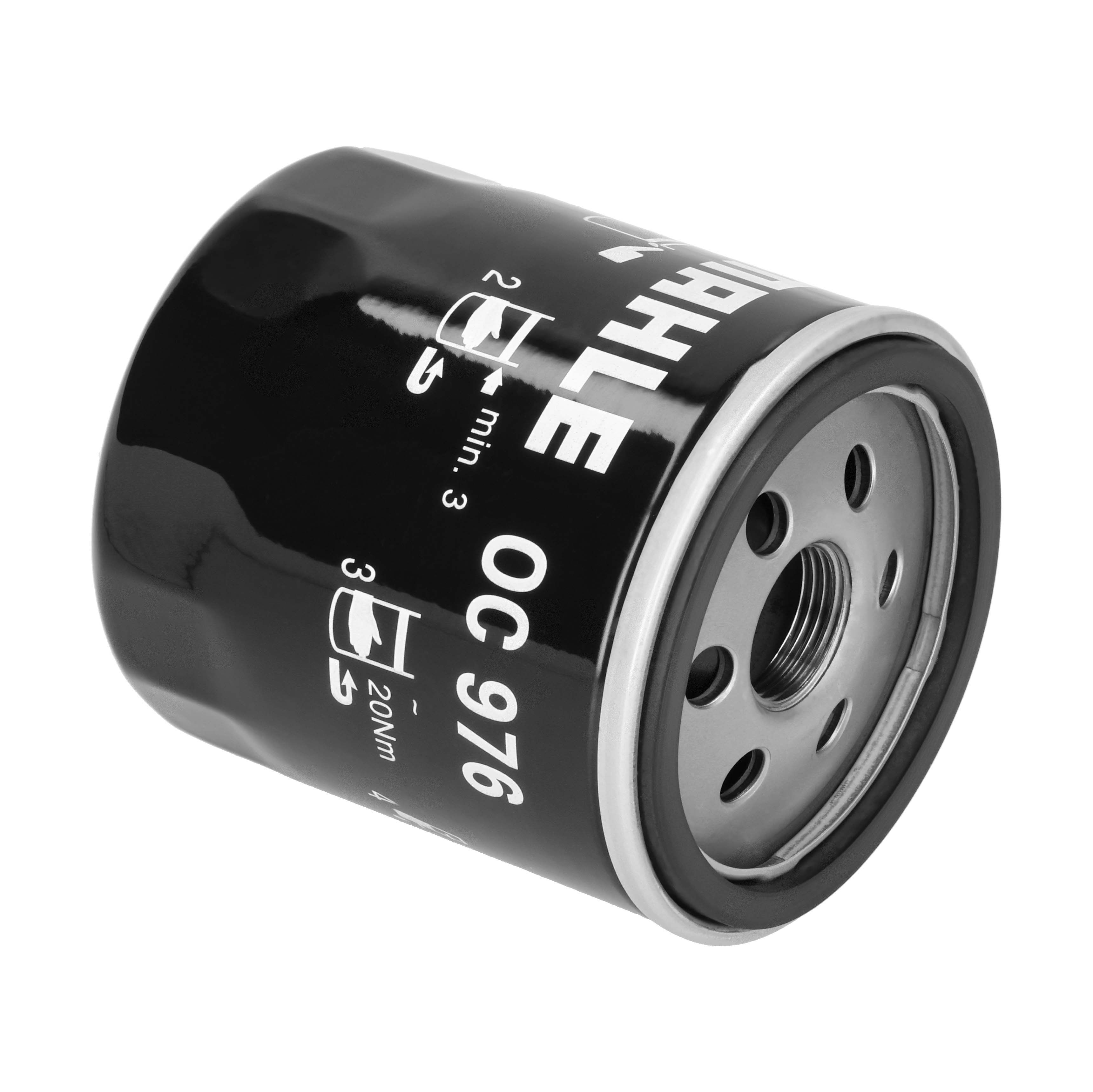MAHLE Oliefilter oc976 Påskruet 89mm M20x1.5-6H for PEUGEOT PIAGGIO DAF GENERAL MOTORS FORD DAEWOO FIAT LANCIA GMC JEEP KIA DS CITROËN/PEUGEOT NISS