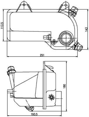 MAHLE Ekspansionsbeholder, kølevæske crt204000s for BMW