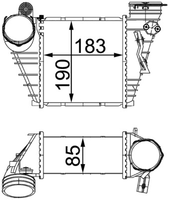 MAHLE Ladeluftkøler CI 299 000S for CUPRA VW