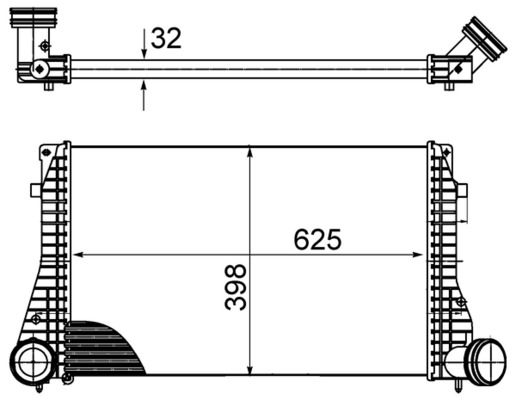 MAHLE Ladeluftkøler CI 482 000S for CUPRA