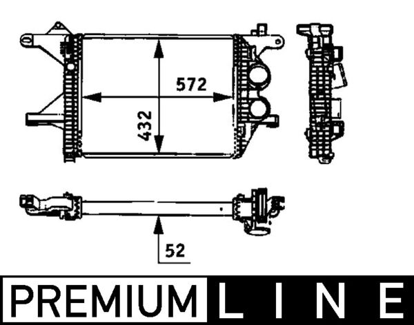 MAHLE Ladeluftkøler CI 94 000P for MERCEDES-BENZ