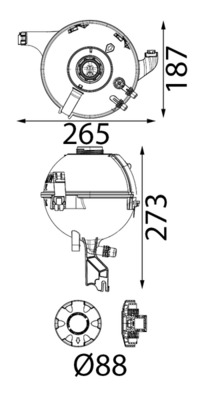 MAHLE Ekspansionsbeholder, kølevæske crt347000s for BMW