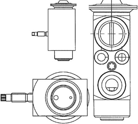 MAHLE Ekspansionsventil, klimaanlæg ave66000p for VOLVO LAND ROVER