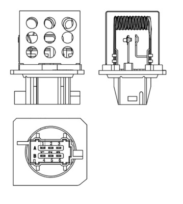 MAHLE Modstand, kabineventilator abr92000s for PEUGEOT