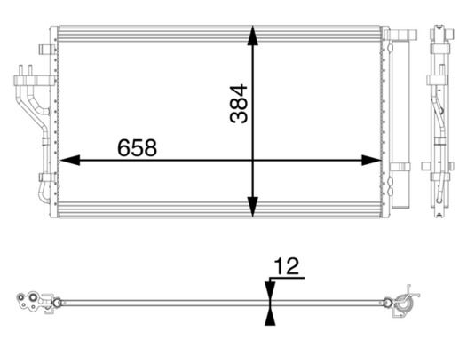 MAHLE Kondensor, klimaanlæg ac56000p for KIA