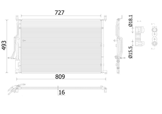 MAHLE Kondensor, klimaanlæg ac908000s for CUPRA