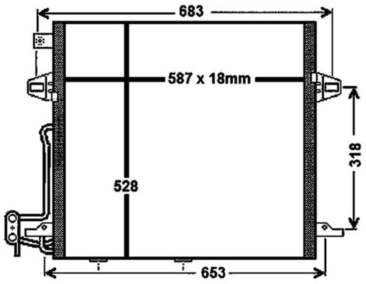 MAHLE Kondensor, klimaanlæg ac756000p for MERCEDES-BENZ