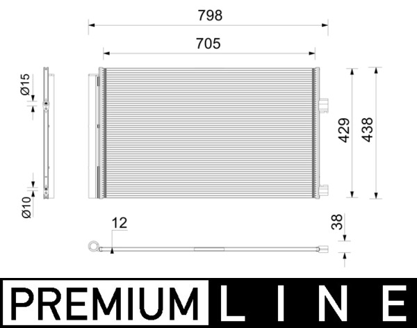 MAHLE Kondensor, klimaanlæg ac1200000p for RENAULT