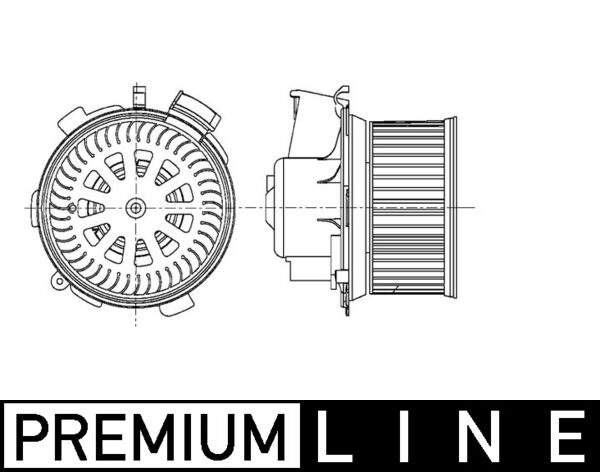 MAHLE Kabineblæser AB 66 000P for CITROËN/PEUGEOT PEUGEOT