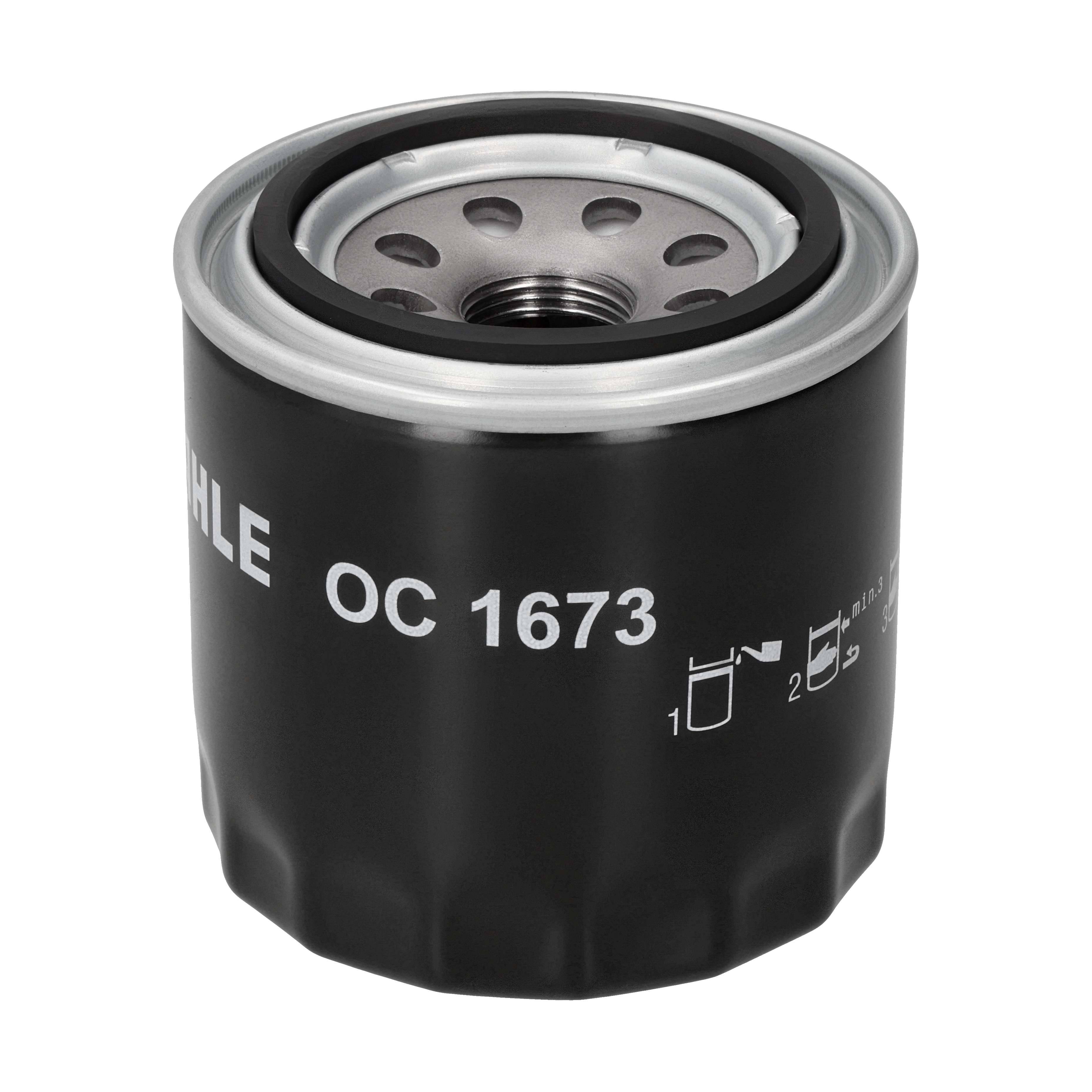 MAHLE Oliefilter oc1673 Påskruet 75mm M20x1,5-6H for ISUZU KIA GENESIS SUBARU MITSUBISHI
