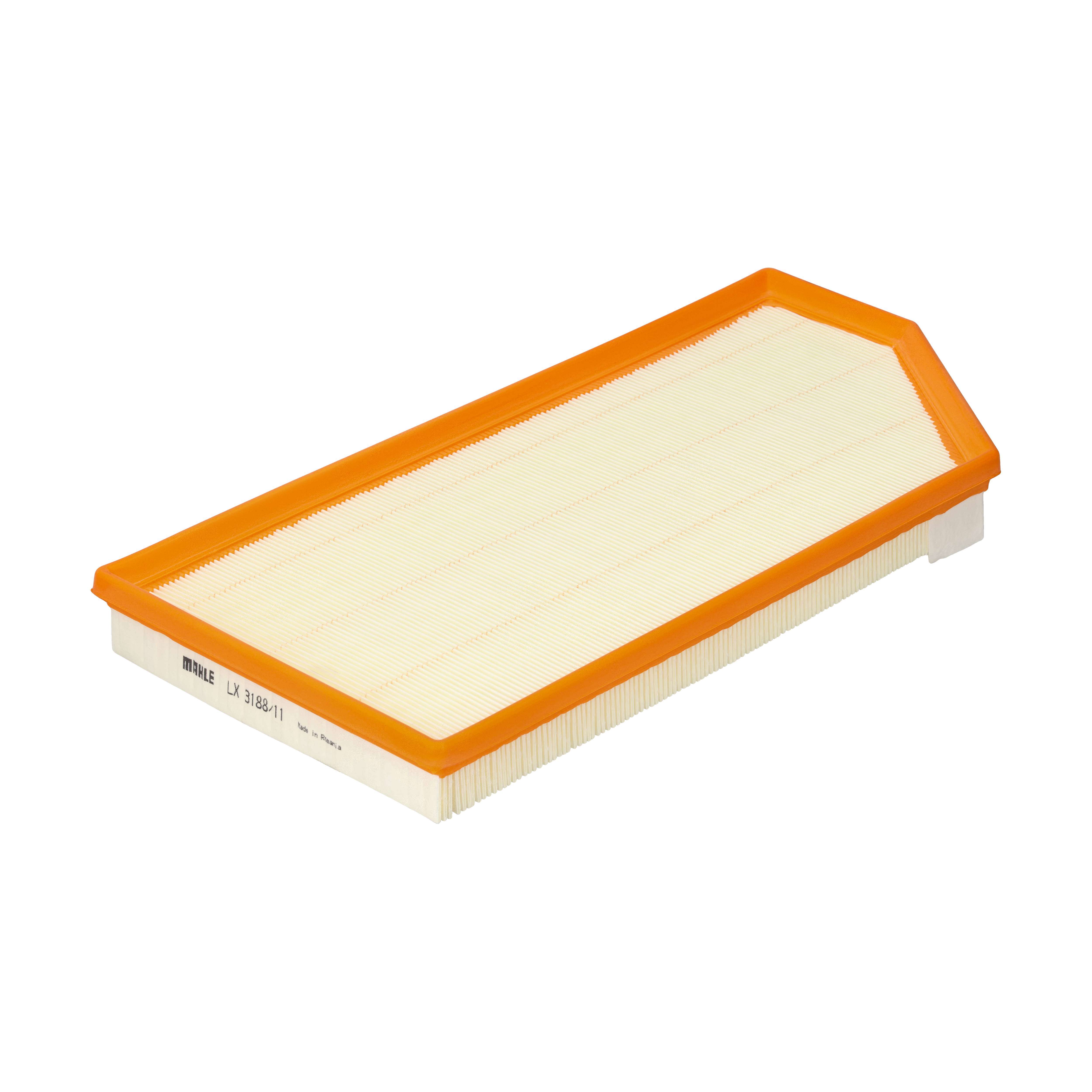 MAHLE Luftfilter LX 3188/11 Filterindsats length_mm_203|Længde [mm]|412 width_mm_206|Bredde [mm]|202 height_mm_209|Højde [mm]|35 seal_material_2923|Ma