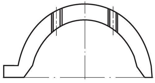 Produktbillede for Distanceskive, krumtapaksel