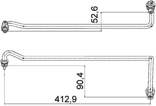 Produktbillede for Olieslange BEHR HELLA SERVICE *** PREMIUM LINE ***