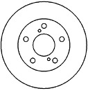 MAPCO Bremseskive 25566 foraksel ventileret 271mm 25mm for TOYOTA
