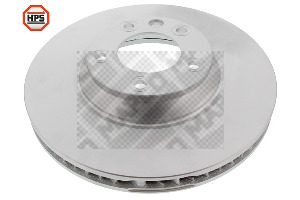 MAPCO Bremseskive 25951hps højre foraksel ventileret 350mm 34mm for PORSCHE VAG