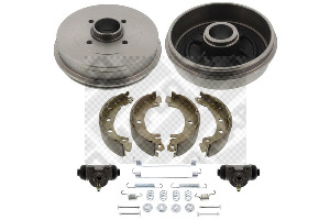 MAPCO Bremsesæt, trommelbremser 351021 bagaksel for FIAT CITROËN RENAULT ALFA ROMEO DACIA