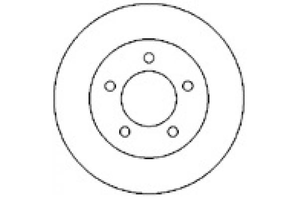 MAPCO Bremseskive 15984 foraksel ventileret 256mm 24mm for CHRYSLER