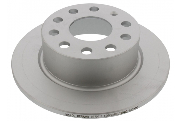 MAPCO Bremseskive 25866c bagaksel fuld 253mm 10mm for VW