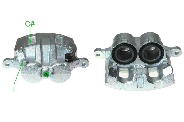 MAPCO Bremsekaliper 144022 venstre foraksel for HYUNDAI