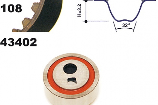 MAPCO Tandremssæt 23402 for PEUGEOT CITROËN